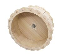 EQWQSIXD Hamster Wooden Running Wheel Exercise Wheels Toy for Guinea Pig Rat Hedgehog 15cmx6.5cm, 15x6.5cm