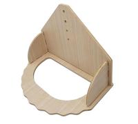 EQWQSIXD Hamster Wooden Running Wheel Exercise Wheels Toy for Guinea Pig Rat Hedgehog Wheel Stand