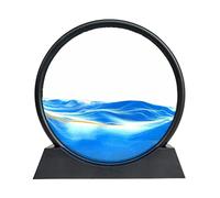 EQWQSIXD Moving Sands Art Picture 3D Dynamic Deep Sea Sand-Scape 7in Blue, 7 inch