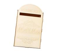 EQWQSIXD Wedding Card Box Wood DIY Wedding Post Box for Reception Bridal Shower Party Style B