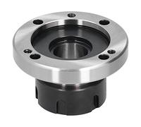ER-32 Collet Chuck, 40CR Steel Lathe Tool with 16° Concentricity, CNC Milling Fixture for 50mm Back Plate, Precision Chuck for Metalworking and Machining (80MM)