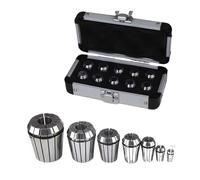 ER Collet ER40 ER32 ER25 ER20 ER16 Set Spring Collet Chuck UP for Milling Tool Handle Engraving Machine Metal Aluminum Box(Up (0.003mm),ER25-16Pcs)