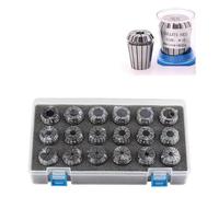 ER Collet Set ER11 ER16 ER20 ER25 ER32 ER40 High Precision 0.005mm 0.008mm Tools Holder Clamping ER Spring Collect Chuck for Workshop, Factory(Color 1 AA Grade (0.008),ER40-24pcs)