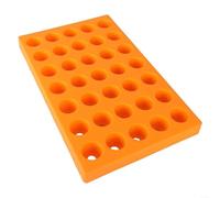 ER Collet Storage Box for CNC Machine Tools - 80 Hole Organizer Rack ER25 ER32 Milling Bit Tray with Quick Splicing Buckle for Workshop 5S Management(ER32)