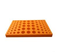 ER Collets Storage Box Made of PP for CNC Machine Tools with 60 Holes for ER25/ER32 for Organized Storage in the Workshop (75 Holes Collet)