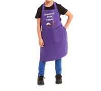 ER Direct Kids Apron Grandma's Little Helper Best for Painting Drawing Kitchen Baking Pottery Cooking Playing School Junior Artist and Chefs (Purple)