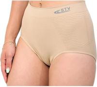 ER Direct Ladies Slimming Pants STV Seamless Bum Tummy Control Shapewear Briefs Knickers Assorted Colours (3 Pack) (UK, Alpha, L, Regular, Regular, Nude)
