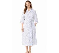 ER Direct Ladies Women Marlon Floral Spring Poly Cotton Wrap Robe Dressing Gown Night Dress (Lilac, 28-30)