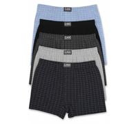 ER Direct Mens Boxers Cotton Jersey Plain & Checked Printed Boxer Shorts Underwear With Elastic Waist Polycotton UK Size S to 6XL Assorted Colours 6/12 Pairs