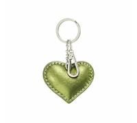 ER Direct Metallic Real Leather Solid Leather Heart Love Keyring Bag Hang Purse Mobile Phone Keyring Key Chain Gift
