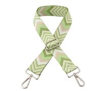 ER Direct Thin Replacement Handbag Adjustable Crossbody Shoulder Bag Straps for Women (Chevron-Green)