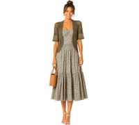 ER Direct Women's Crochet Open Front Lace Knit Short Sleeve Summer Cover Up, Lightweight Hollow Out Cropped Bolero Shrug Cardigan for Dresses, Casual Evening Beachwear (Mocha-L)