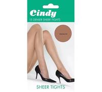 ER Direct Women's Ladies 15 Denier Smooth Knit Sheer 100% Nylon Tights with Reinforced Toes Size UK M, L, XL (UK, Numeric, 36, 42, Regular, Regular, American Tan)