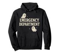 ER Halloween Emergency Department Cute Ghost Design Spooky Pullover Hoodie