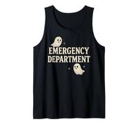 ER Halloween Emergency Department Cute Ghost Design Spooky Tank Top