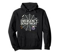 ER Halloween Spiderweb Emergency Department Cute Spider Pullover Hoodie