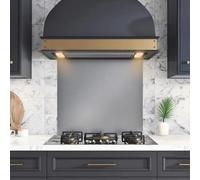 eR Home 600x650MM Stainless Steel Splashback for Kitchen With Brushed Finish, 1mm Thick Kitchen Splashback for Cooker with Adhesive/Glue included | Easy to Install & Clean