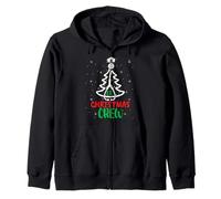 ER Nurse Christmas Crew Nurse Stethoscope Xmas Tree Nursing Zip Hoodie