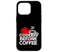 ER Nurse Code 99 Before Coffee Medical Humor Case for iPhone 16 Pro