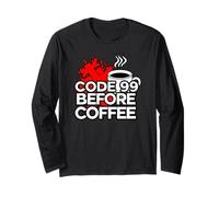 ER Nurse Code 99 Before Coffee Medical Humor Long Sleeve T-Shirt