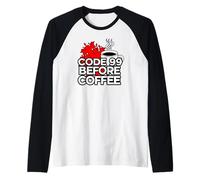 ER Nurse Code 99 Before Coffee Medical Humor Raglan Baseball Tee