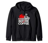 ER Nurse Code 99 Before Coffee Medical Humor Zip Hoodie