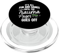 ER Nurse Funny Emergency Room Nursing Practitioner PopSockets PopGrip for MagSafe