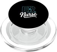 ER Nurse Funny Stethoscope Heart Saying PopSockets PopGrip for MagSafe