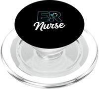 ER Nurse Funny Stethoscope Heart Saying PopSockets PopGrip for MagSafe