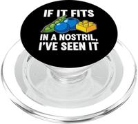 ER Nurse Humor If It Fits In A Nostril PopSockets PopGrip for MagSafe