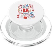 ER Nurse Nursing Tools Valentine Hearts Costume Job Team PopSockets PopGrip for MagSafe