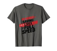 ER Nurse Saving Lives at Full Speed, Emergency Nursing T-Shirt