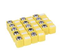 ER Spring Collet ER11 ER16 ER20 ER25 ER32-1 2 3 4 5 6 7 8 9 10 11 12 20mm 0.015mm Milling Tool Handle(Yellow Box,ER16-10pcs)