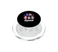 ER Squad Three Gnomes Nurse Job 4th July US Flag Patriotic PopSockets PopGrip for MagSafe