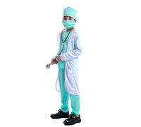 ER Surgeon Child Toddler Nurse Doctor Uniform Fancy Dress Costume & Stethoscope