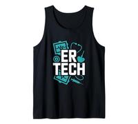 ER Tech Heartbeat Stethoscope Emergency Room Tank Top