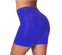 ER Traders Ltd Ladies Cycling Shorts Gym Dancing Zumba Cotton Short Pants Active Casual Shorts [Royal Blue, UK XL/XXL]