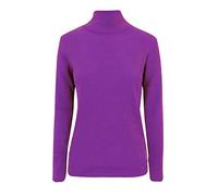 ER Traders Ltd Ladies Women Casual High Polo Neck Long Sleeve Ribbed Jumper Top (Purple, UK 18)