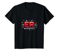 ER: Where The Real Drama is - Medical Humor T-Shirt, Kids, Black, 4 Years