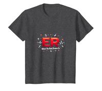 ER: Where The Real Drama is - Medical Humor T-Shirt, Kids, Dark Heather Grey, 6 Years
