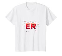 ER: Where The Real Drama is - Medical Humor T-Shirt, Kids, White, 2 Years