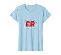 ER: Where The Real Drama is - Medical Humor T-Shirt, Women, Baby Blue, S