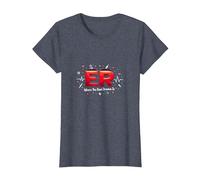 ER: Where The Real Drama is - Medical Humor T-Shirt, Women, Heather Blue, M