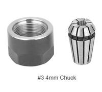 ER11 Chuck Nut Set for CNC Milling and Engraving Machines High Hardness Spring Steel Parts (4mm)
