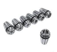 ER11 Collet Chuck Set with Self Release Design for CNC Milling and Lathe Engraving Machines Made from Hardened Carbon Steel Fits 1MM to 7MM Metric Shanks (7MM)