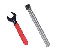 ER11 Collet Extension Rod Chuck Holder, 40Cr + Carbon Steel, 45-46HRC, Stable Performance, High Concentricity, Vibration Suppression, Equipped with Wrench, for CNC Lathe and