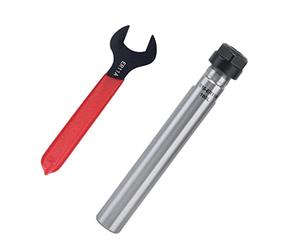 ER11 Collet Extension Rod Chuck Holder, 40Cr + Carbon Steel, 45-46HRC, Stable Performance, High Concentricity, Vibration Suppression, Equipped with Wrench, for CNC Lathe and