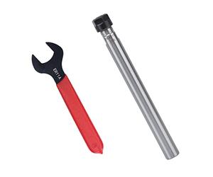 ER11 Collet Extension Rod Chuck Holder, 40Cr + Carbon Steel, 45-46HRC, Stable Performance, High Concentricity, Vibration Suppression, Equipped with Wrench, for CNC Lathe and