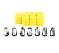 ER11 Collet Set, CNC Collet Chuck, 1~7mm 65Mn Spring Steel Precision Ground Collets with for Milling Lathe Machine Tools, Includes 7 Sizes for Various Applications