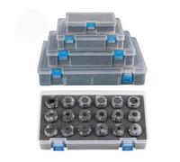 ER11 ER16 ER20 ER25 ER32 ER40 Set ER Spring Collet Suit Chuck 0.015 0.008mm A AA for Milling Tool Handle Engraving Machine(A (0.015mm),ER40 (24pcs))